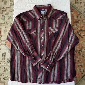 Vintage Pearl Snap Wrangler Flannel